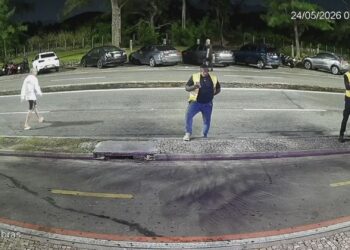 Vídeo mostra momento em que homem é atropelado na orla do Recreio