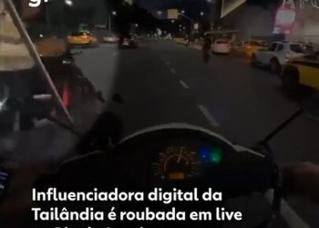 Influenciadora tailandesa é assaltada durante live na Zona Sul do Rio; VÍDEO